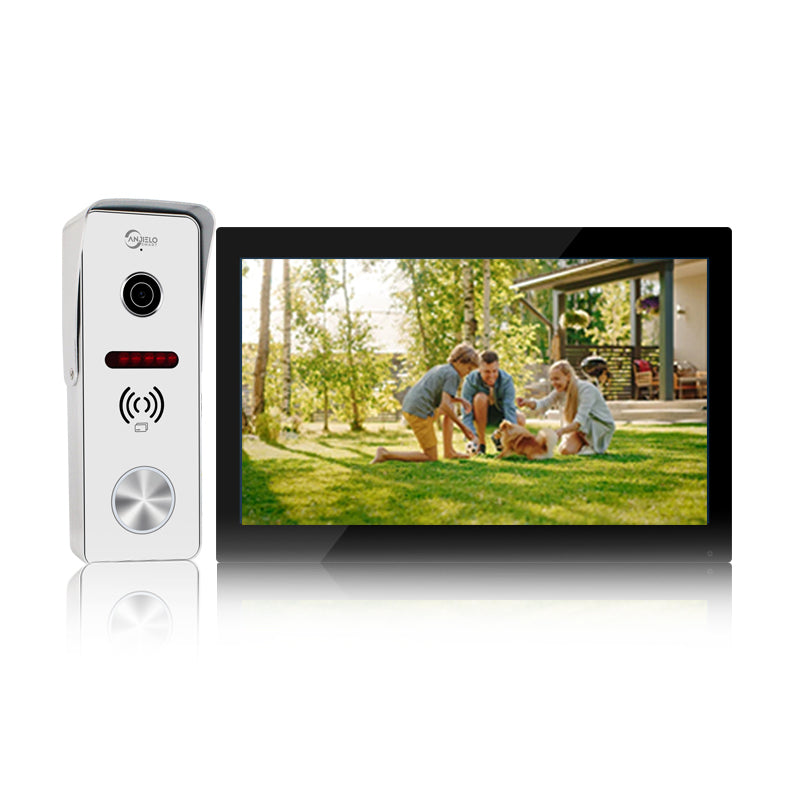 Anjielo Video Doorbell Apartment Intercom 7 inch Touch Monitor 1080P Door Camera TUYA Smart Home Door Phone Kits 3 in 1 Unlock RFID Card for Home Villa