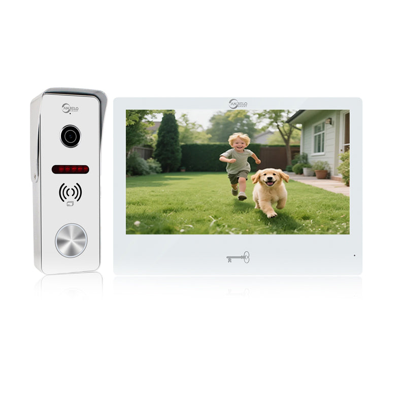 Anjielo Video Doorbell Apartment System Touch Monitor Wireless WiFi 1080P Camera Support Real-time Monitoring