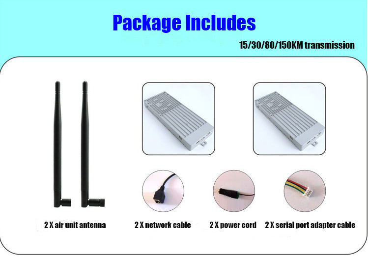 Drone image transmission module outdoor long-distance high-power wireless signal data transmission equipment star network