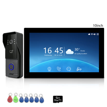 Two-Wire Video Intercom System with Tuya Smart App, 7"/10" Touch Screen, 1080P HD & IP65 Waterproof Doorbell