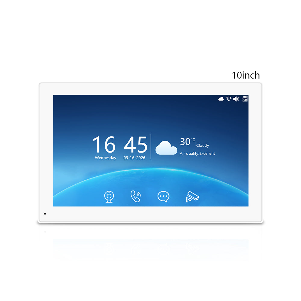 Two-Wire Video Intercom System with Tuya Smart App, 7"/10" Touch Screen, 1080P HD & IP65 Waterproof Doorbell