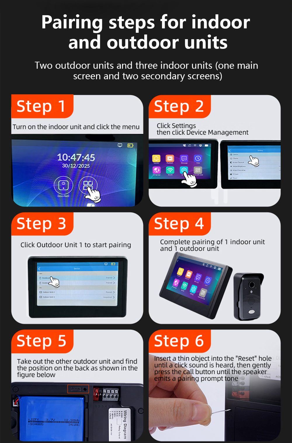 WiFi Halow 7-inch Tuya Wireless Video Intercom with Anti-Tamper Alarm and PIR Human Body Sensor for 24/7 Active Protection