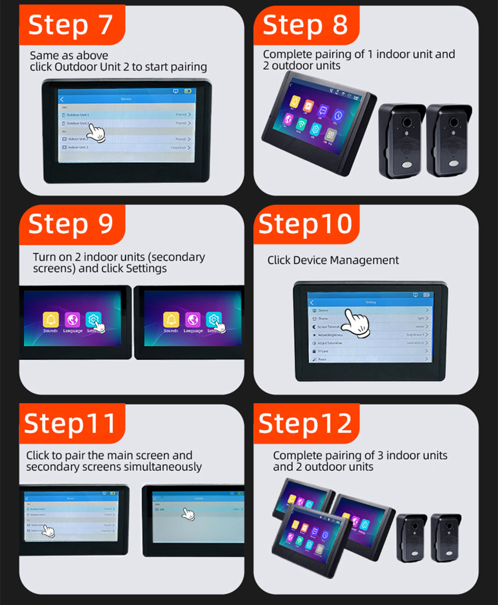 WiFi Halow 7-inch Tuya Wireless Video Intercom with Anti-Tamper Alarm and PIR Human Body Sensor for 24/7 Active Protection