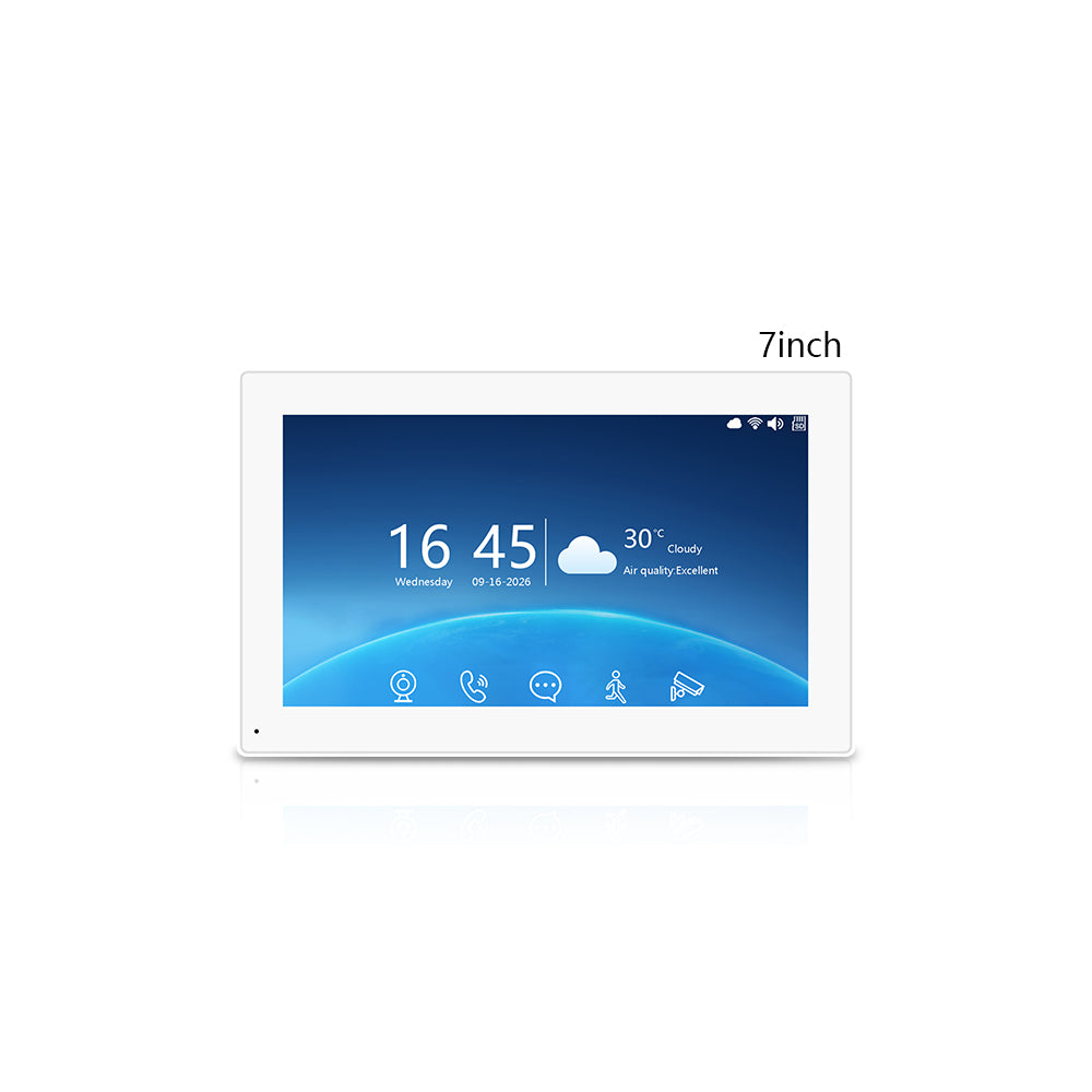 Two-Wire Video Intercom System with Tuya Smart App, 7"/10" Touch Screen, 1080P HD & IP65 Waterproof Doorbell