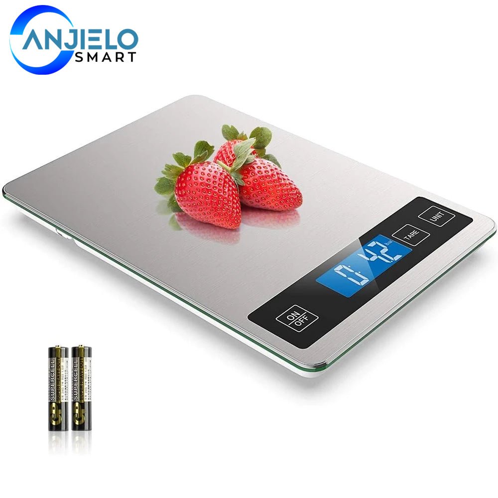 15kg Kitchen Scale Household Electronic Digital Food Scale Cooking Baking Scale Kitchen Measuring Tool Stainless Steel - Zhongshan Anjielo Smart Technology Co., Ltd