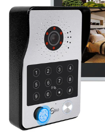 NEW 2024 Tuya 7/10 Inch Password Fingerprint Card Video Intercom Doorphone Touch Screen with Wired Doorbell 1080P 148° interfone