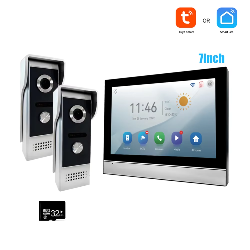 2024 Best Selling Tuya Smart 1080P IP Video Intercom System Password-Protected Doorbell Camera with WiFi Motion Detection Features