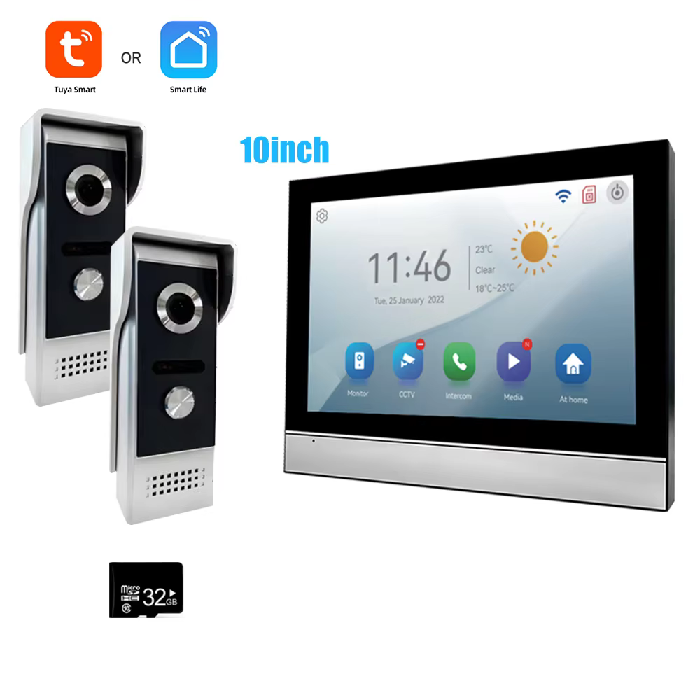 2024 Best Selling Tuya Smart 1080P IP Video Intercom System Password-Protected Doorbell Camera with WiFi Motion Detection Features