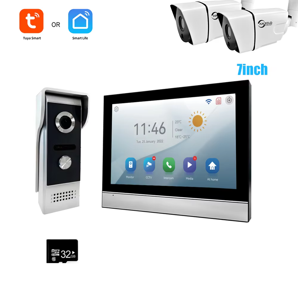 2024 Best Selling Tuya Smart 1080P IP Video Intercom System Password-Protected Doorbell Camera with WiFi Motion Detection Features