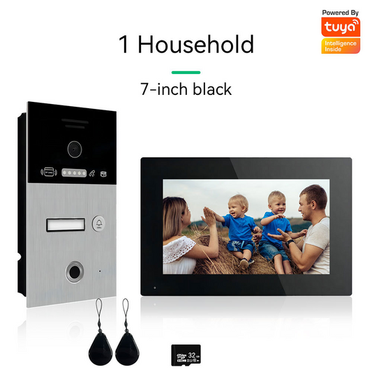 Anjielo Video Intercom For Apartment 1080P Video Doorphone Call 1/2/3 Floors WIFI Doorbell Tuya Video Intercom For Home