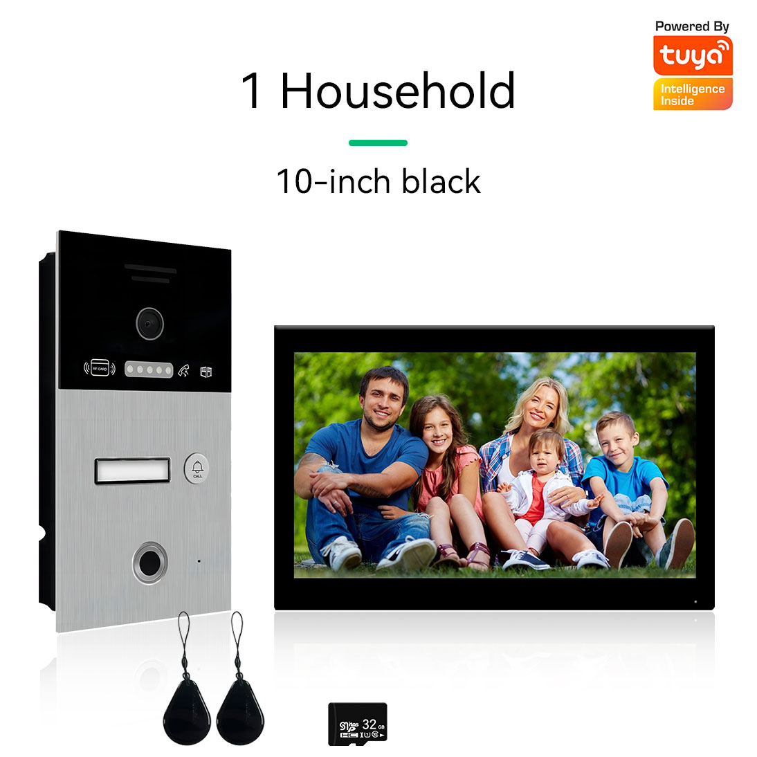 Anjielo Video Intercom For Apartment 1080P Video Doorphone Call 1/2/3 Floors WIFI Doorbell Tuya Video Intercom For Home