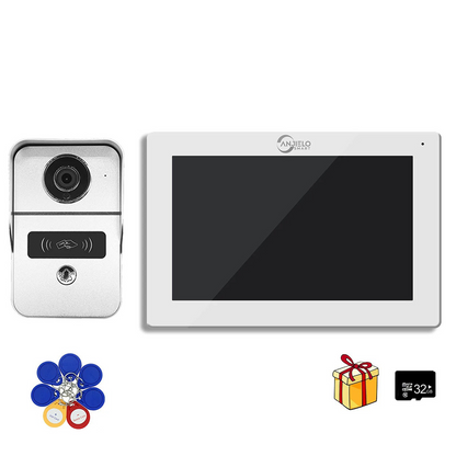 TUYA 1080P 7/10 Inch Touch Screen Wireless Wifi Video Doorbell Smart APP Home Intercom Kit for RFID Access Control System