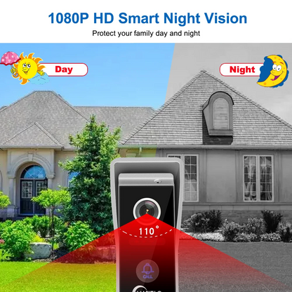 Anjielosmart Wired 1080P Video Doorbell With Camera Video Intercom Accessories Outdoor Station HD Camera Night Vision For Video Interco System