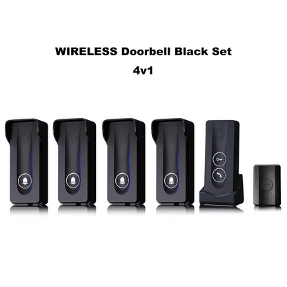 Wireless intercom doorbell no wiring required built-in wireless signal two-way intercom  one-button remote unlocking