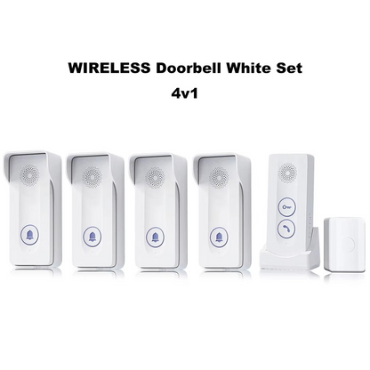 Wireless intercom doorbell no wiring required built-in wireless signal two-way intercom  one-button remote unlocking