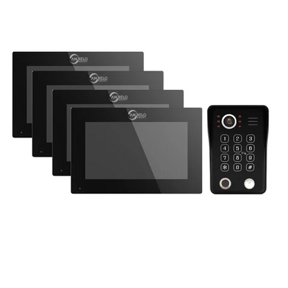 1080P Tuya Smart WiF Video Door phone Doorbell Camera with RFID Card unlcok Fingerprint and Passcode unlock for the Apartment Intercom System for Home Villa