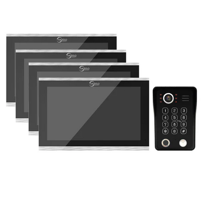 1080P Tuya Smart WiF Video Door phone Doorbell Camera with RFID Card unlcok Fingerprint and Passcode unlock for the Apartment Intercom System for Home Villa