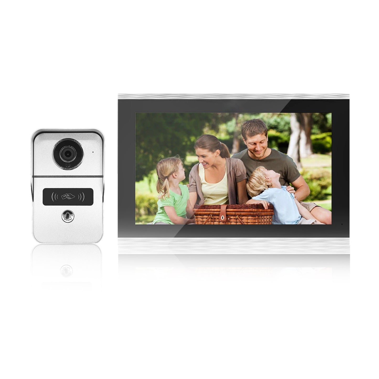ANJIELOSMART 1080P Video Entry Doorphone Door CameraTUYA Wireless Wifi Video Doorbell System,  Video Intercom Kits for Home Villa Apartment
