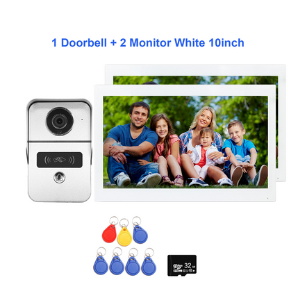 ANJIELOSMART 1080P Video Entry Doorphone Door CameraTUYA Wireless Wifi Video Doorbell System,  Video Intercom Kits for Home Villa Apartment