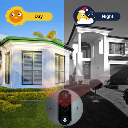 1080P cat eye video smart doorbell peephole Tuya WiFi Peephole Camera Viwer Smart Doorbell Monitoring Set Night Vision