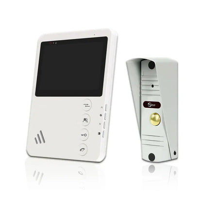 4.3 Inch Monitor Wired Door Phone Metal Doorbell Video Intercom System for Home Apartment Waterproof Night Vision
