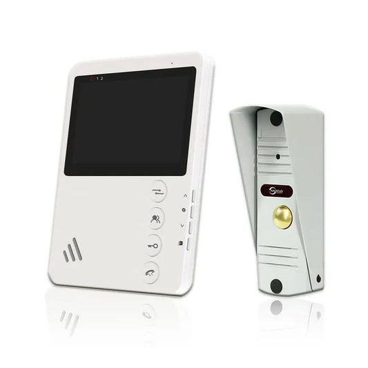 4.3 Inch Monitor Wired Door Phone Metal Doorbell Video Intercom System for Home Apartment Waterproof Night Vision