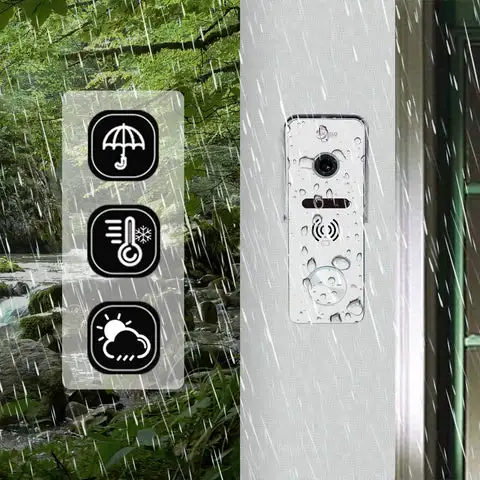 Anjielo Video Doorbell Apartment System Touch Monitor Wireless WiFi 1080P Camera Support Real-time Monitoring