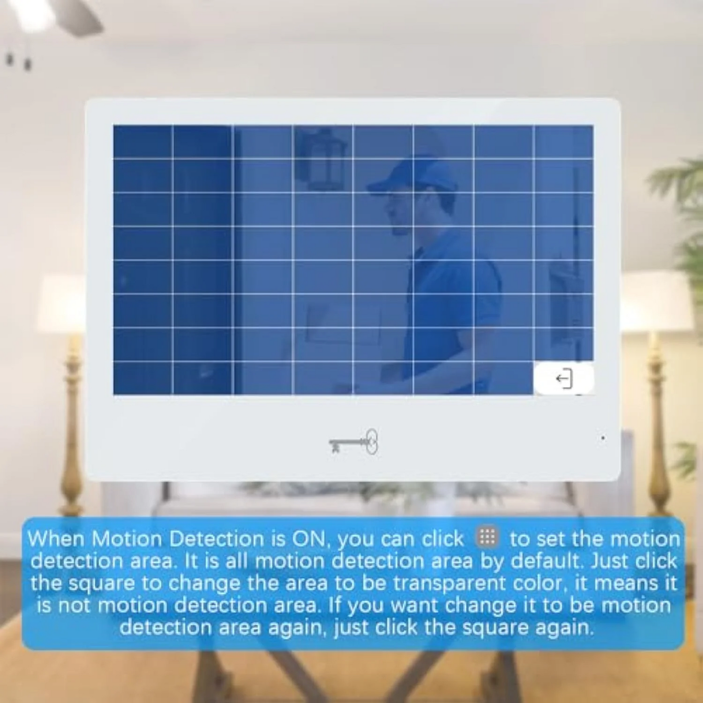 Anjielo Video Doorbell Apartment System Touch Monitor Wireless WiFi 1080P Camera Support Real-time Monitoring