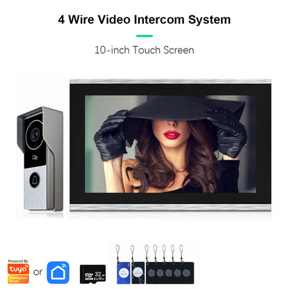 ANZIELO SMART 最新 FHD1080P ビデオインターホンドアホンタッチスクリーン有線ドアベル 1080P 140 ° インターフォン