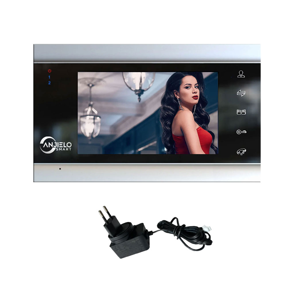 Anjielo1080P/AHD 7 inch Video Intercom Security System Voice message/Motion Detection (Monitor Only)