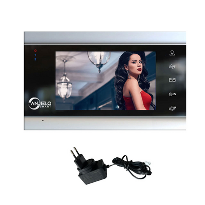 Anjielo1080P/AHD 7 inch Video Intercom Security System Voice message/Motion Detection (Monitor Only)