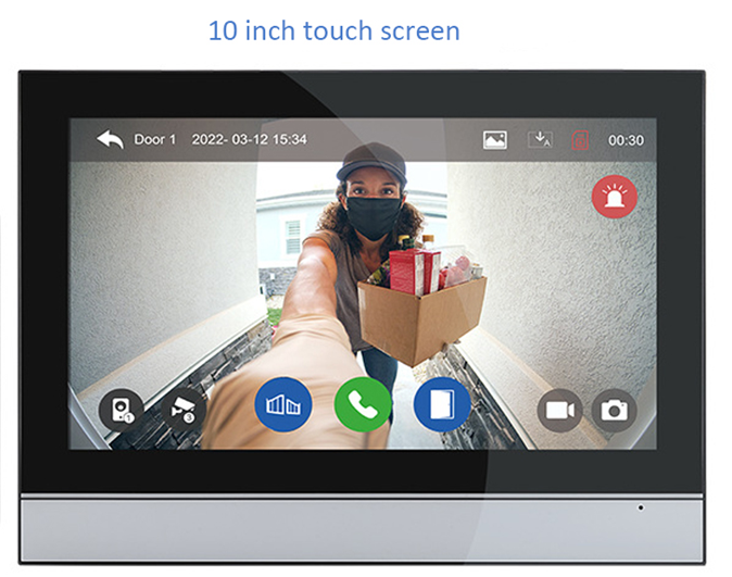 Anjielo Smart Single Video Doorbell Intercom Video Doorphone 7/10 Inch Touch Screen need to use with Video Doorbell 64218/64202BC/60010