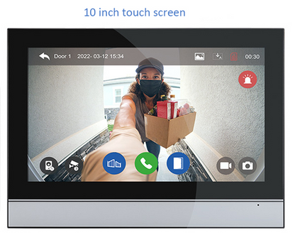 Anjielo Smart Single Video Doorbell Intercom Video Doorphone 7/10 Inch Touch Screen need to use with Video Doorbell 64218/64202BC/60010