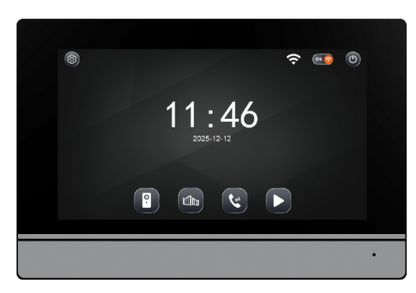 Anjielo Smart Single Video Doorbell Intercom Video Doorphone 7/10 Inch Touch Screen need to use with Video Doorbell 64218/64202BC/60010