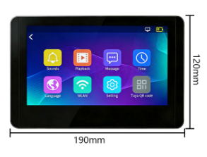 ANJIELO WiFi Halow 7-inch Tuya Wireless Video Intercom Video Single Monitor for Home and Apartment
