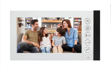 Anjielo 4 Wire Video Multi-family Apartment Intercom System Single Monitor for Multi-apartment