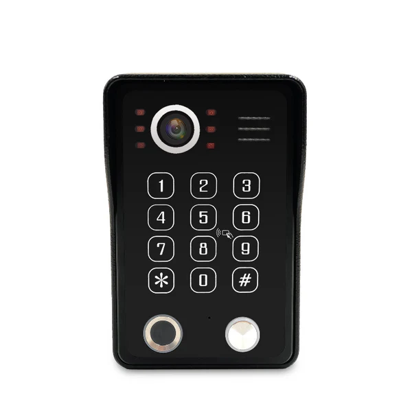 Anjielo 4 Wire Video Intercom System Video Doorbel 7 inch Support Multi-language for Multi Apartment