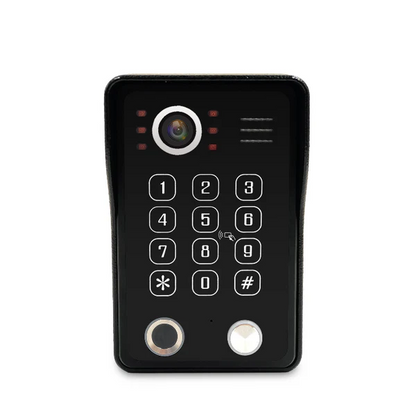 Anjielo 4 Wire Video Intercom System Video Doorbel 7 inch Support Multi-language for Multi Apartment