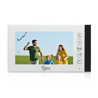 Anjielo 4 Wire Building Video Doorbell Intercom System with Motion Detection Support 2/3/4/6/8/10/12 Household