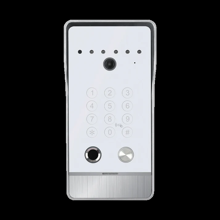 Anjielo Smart Video Doorbell Intercom System with 5-in-1 Unlocking – Fingerprint, Password, RFID Card, Touchscreen & Tuya App Unlock for Apartment or Villa|