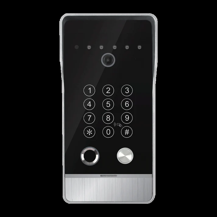 Anjielo Smart Video Doorbell Intercom System with 5-in-1 Unlocking – Fingerprint, Password, RFID Card, Touchscreen & Tuya App Unlock for Apartment or Villa|