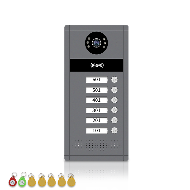 Anjielo 7/10 Inch WiFi Smart Video Doorbell Multi‑Family Apartment Intercom System Two‑Way Audio & Remote Unlock Digital Photo Frame & Background Music Tuya App Control IP65 Weatherproof