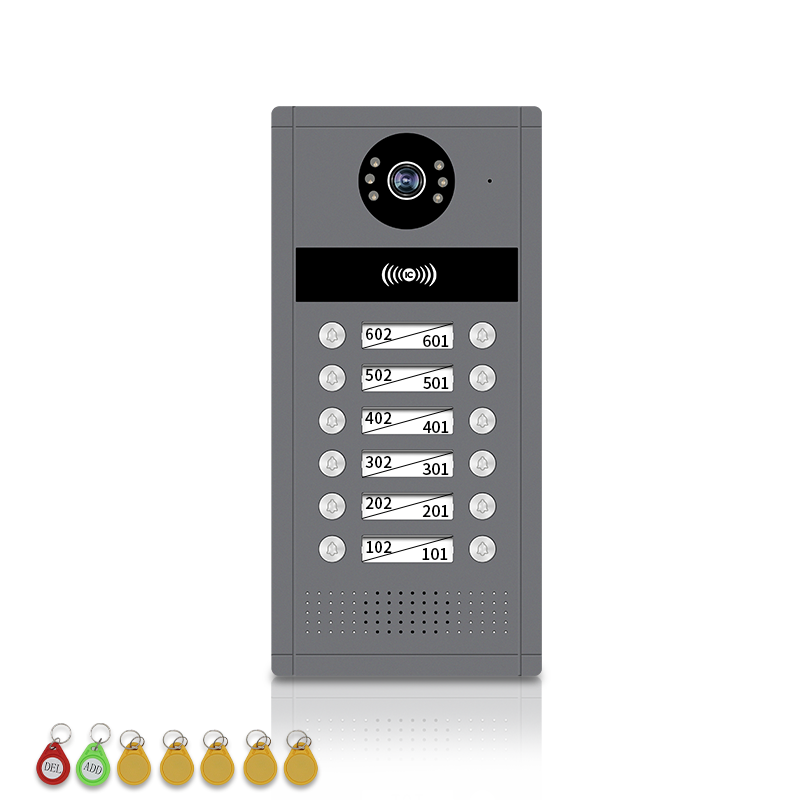 Anjielo 7/10 Inch WiFi Smart Video Doorbell Multi‑Family Apartment Intercom System Two‑Way Audio & Remote Unlock Digital Photo Frame & Background Music Tuya App Control IP65 Weatherproof