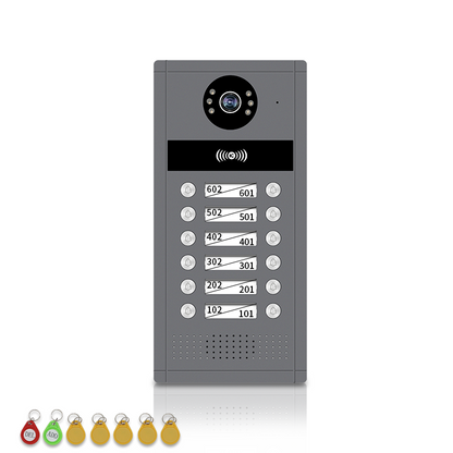 Anjielo 7/10 Inch WiFi Smart Video Doorbell Multi‑Family Apartment Intercom System Two‑Way Audio & Remote Unlock Digital Photo Frame & Background Music Tuya App Control IP65 Weatherproof
