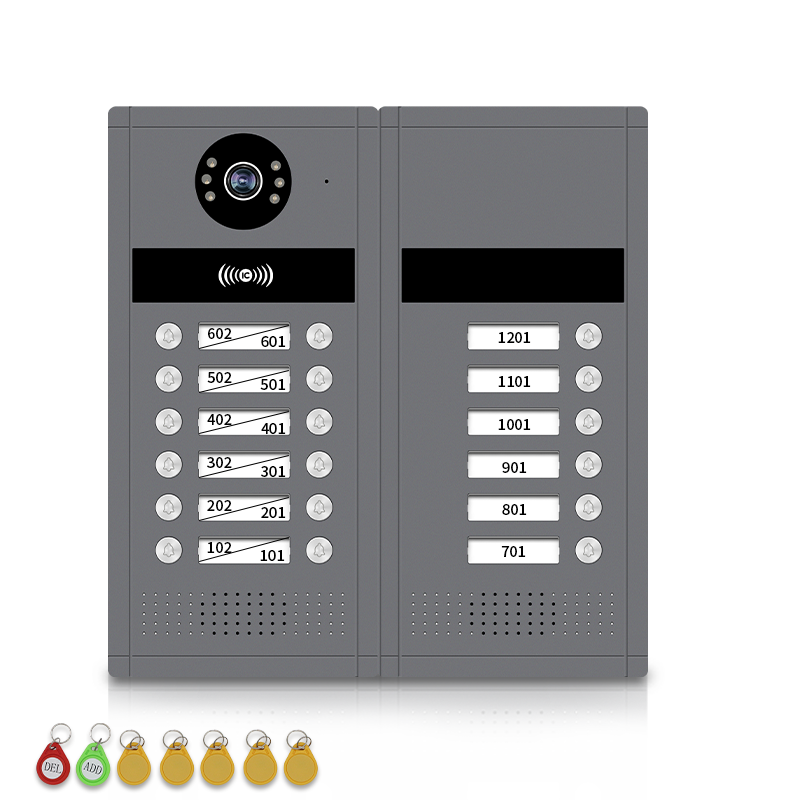 Anjielo 7/10 Inch WiFi Smart Video Doorbell Multi‑Family Apartment Intercom System Two‑Way Audio & Remote Unlock Digital Photo Frame & Background Music Tuya App Control IP65 Weatherproof