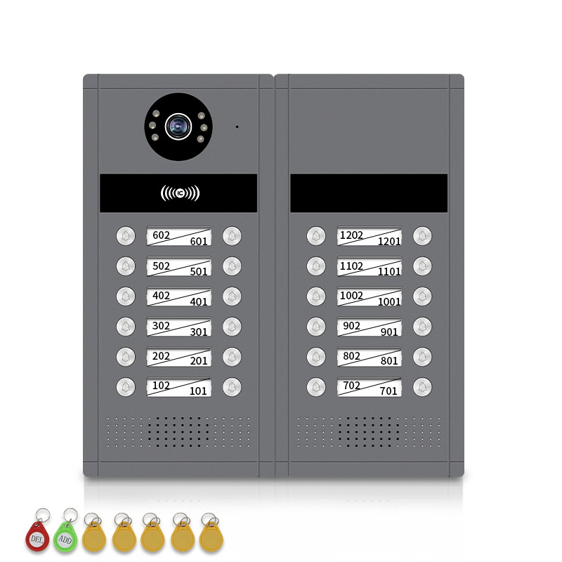 Anjielo 7/10 Inch WiFi Smart Video Doorbell Multi‑Family Apartment Intercom System Two‑Way Audio & Remote Unlock Digital Photo Frame & Background Music Tuya App Control IP65 Weatherproof