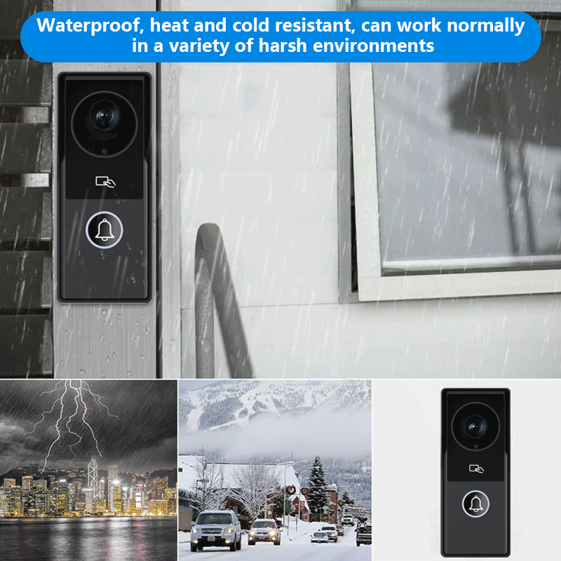 ANJIELOSMART  latest FHD1080P video intercom Doorphone Touch Screen with Wired Doorbell 1080P 140° interfone