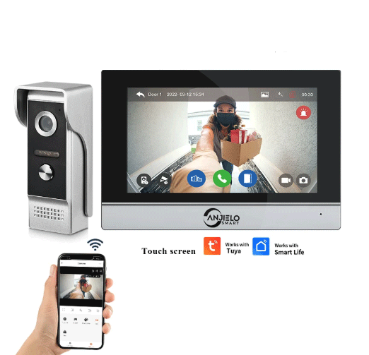 2024 Best Selling Tuya Smart 1080P IP Video Intercom System Password-Protected Doorbell Camera with WiFi Motion Detection Features