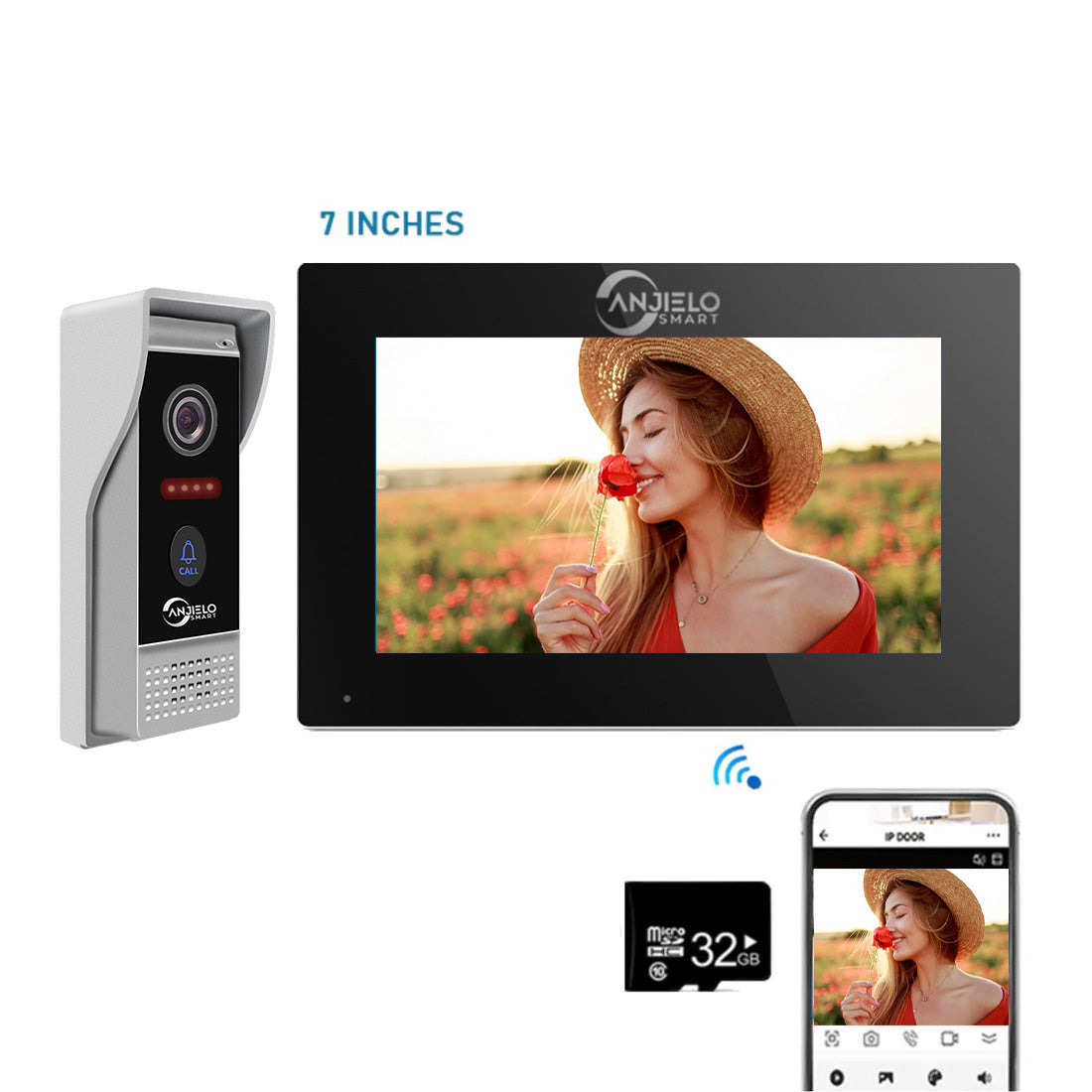 Tuya 7/10 Inch Wired Video Intercom System with 1080P Camera Support Recording Snapshot Doorbell intercom in private house