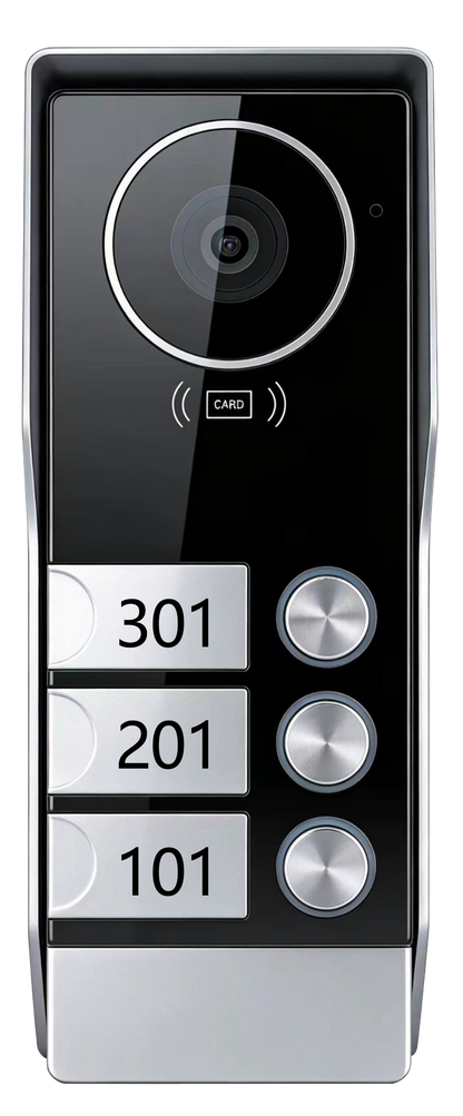 ANJIELO 2 Wire 1080P Video Intercom System with Wide Angle Waterproof IP65 Single Doorbell for Multi-apartment